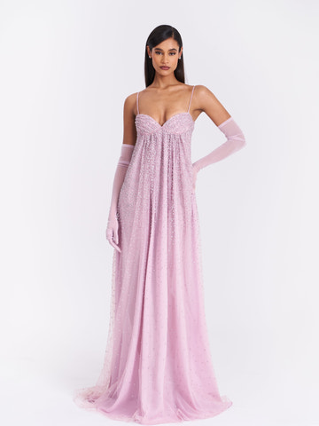Romantic A Line Sweetheart Spaghetti Strap Open Back Prom Dress