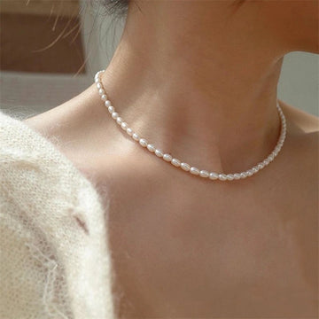 The Audrey Faux Pearl Strand Necklace