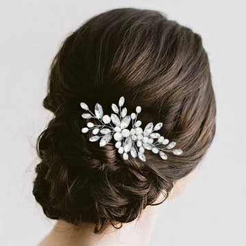Pearl and Crystal Bridal Hair Comb