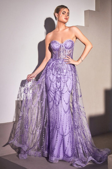 Vestido de Noche de Sirena con Lentejuelas, Sin Tirantes, Escote Corazón, Corsé, Tul Adornado, Vestido de Fiesta Formal y para Invitada de Boda