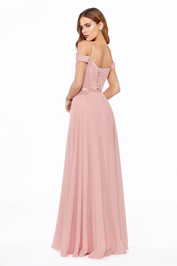 Women's Off-the-Shoulder Sweetheart Neck Bridesmaid Dresses With Ruched Waist Tulle Ball Gown Formal Evening Dress