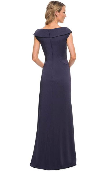 Elegant Sheath Off-the-Shoulder Satin Maxi Dress with Ruched Detail Evening Dress