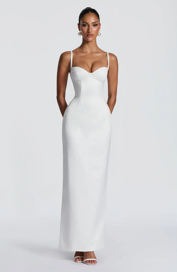 Sleek Sheath Sweetheart Sleeveless Crepe Lace Up Back Formal Evening Dress