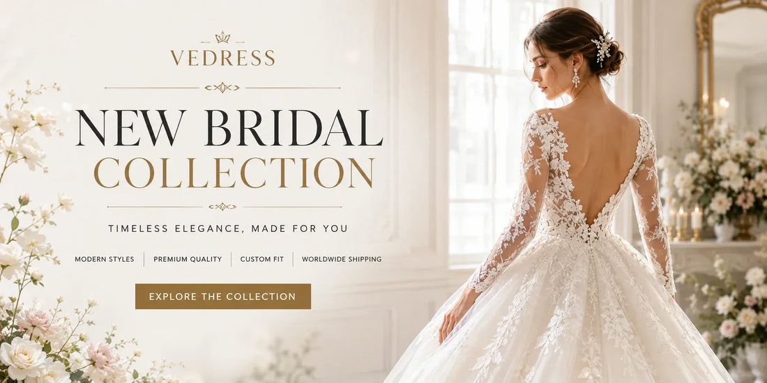 Vedress New Bridal Collection featuring elegant lace wedding dresses for modern brides