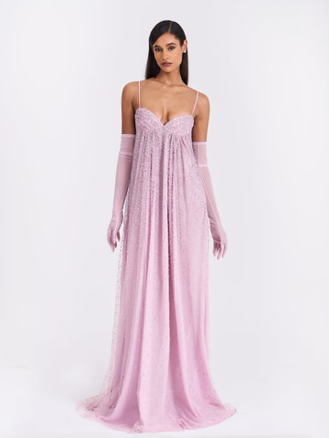 Romantic A Line Sweetheart Spaghetti Strap Open Back Prom Dress