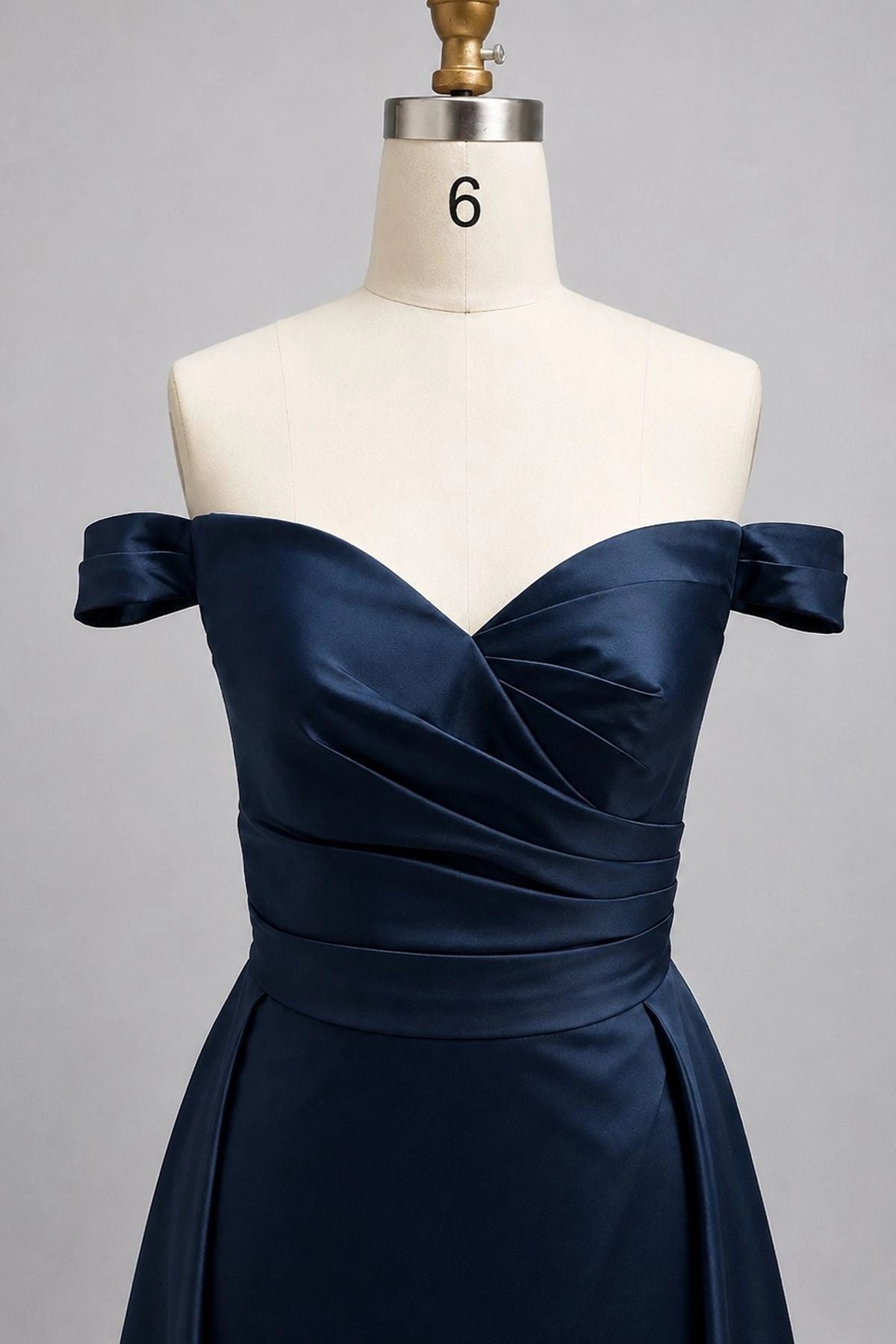 Luxury A-Line Off Shoulder Short Sleeve Zip Back Floor Length Mother Of The Bride Dress