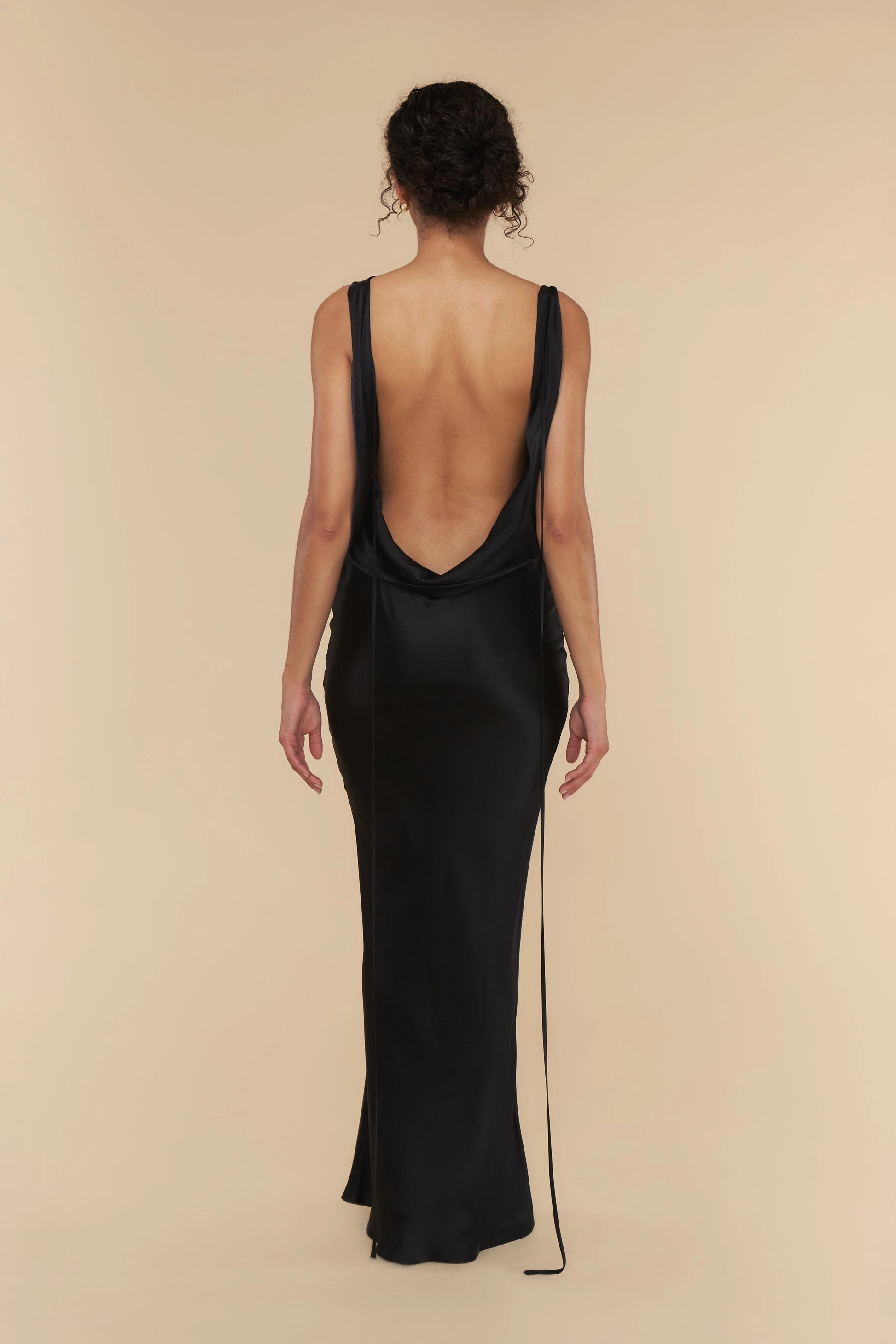 Elegant Mermaid Off‑shoulder Sleeveless Draped‑back Floor‑length Prom Dress