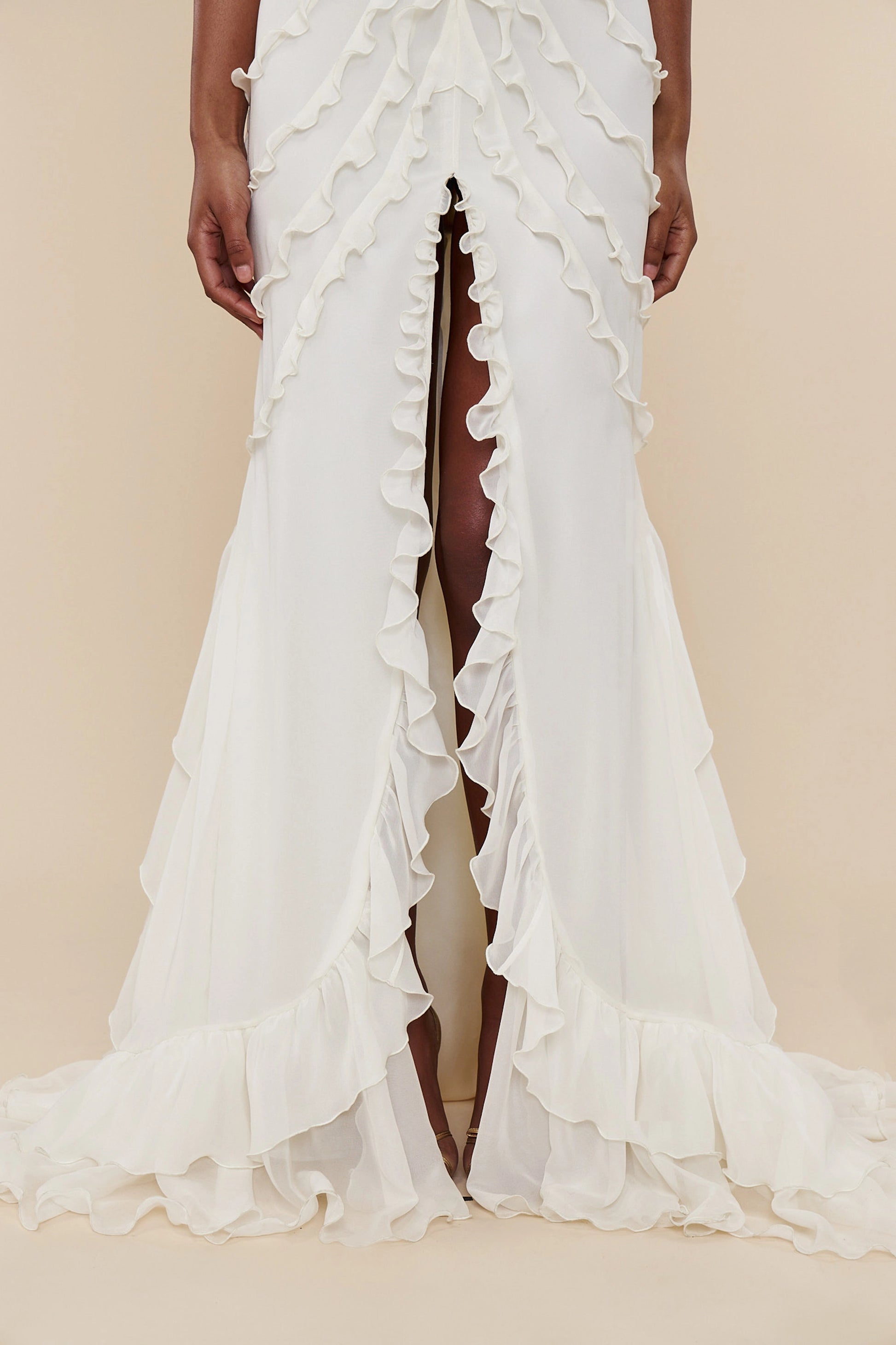 Elegant Mermaid Strapless Off‑shoulder Open‑back Train‑length prom dress