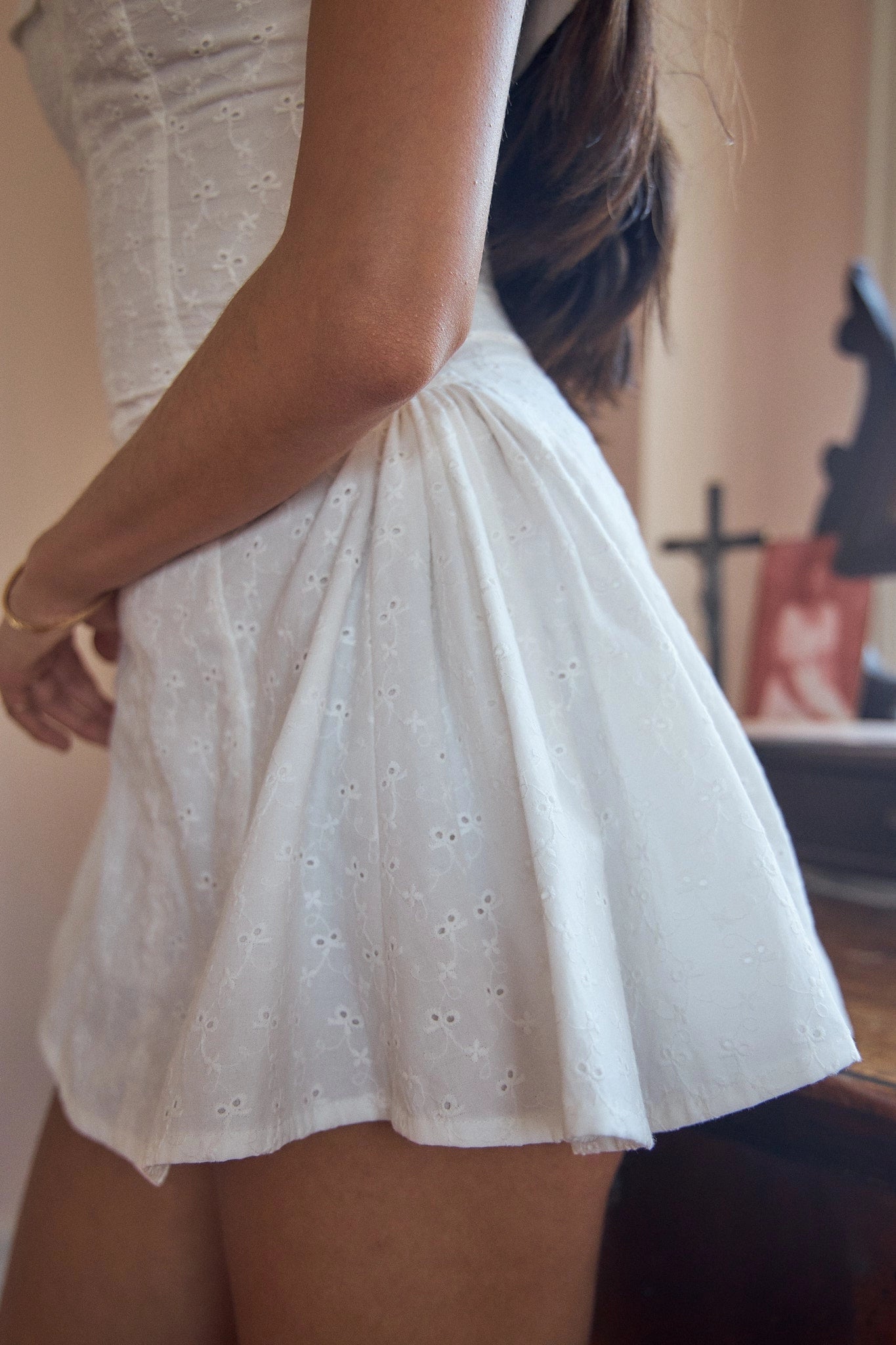 Charming A‑Line Off‑Shoulder Sleeveless Zip‑Back Mini Homecoming Dress