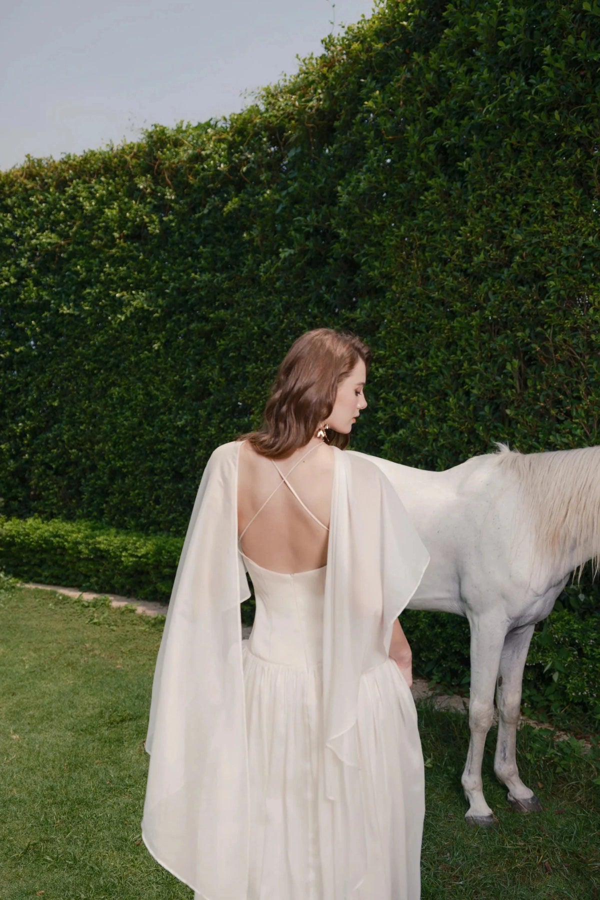 Elegant A‑Line Halter Sleeveless Criss‑Cross‑Back Floor‑Length Wedding Dress