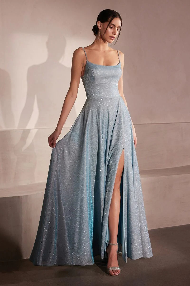 Prom Dress A-Line Slit Gown Women Evening Formal Gown Special Occasion Evening Gown