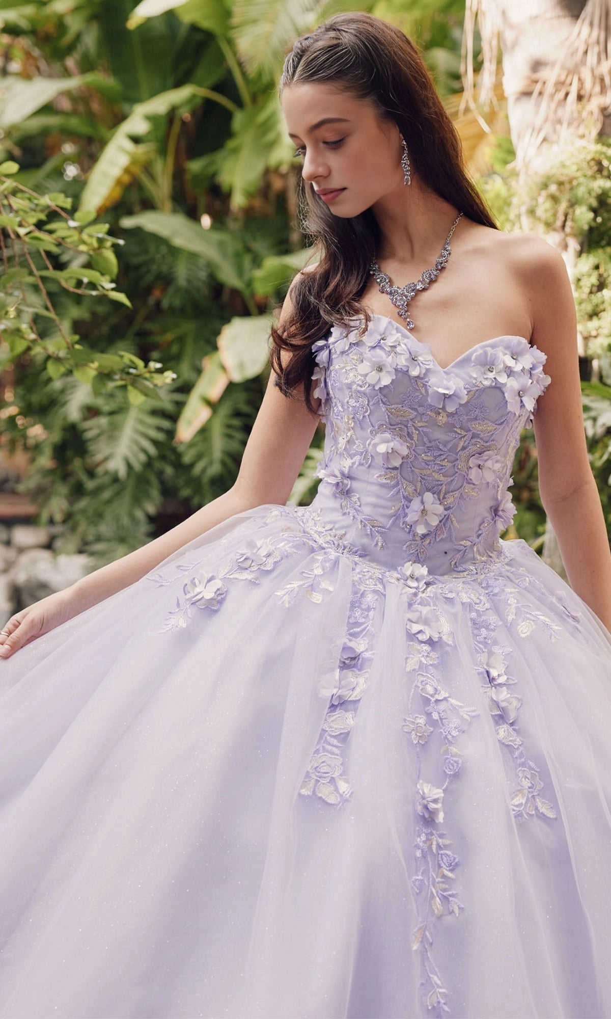 Stunning Ball Gown Sweetheart Detachable Cape Lace‑Up Back Floor Length Quinceanera Dress