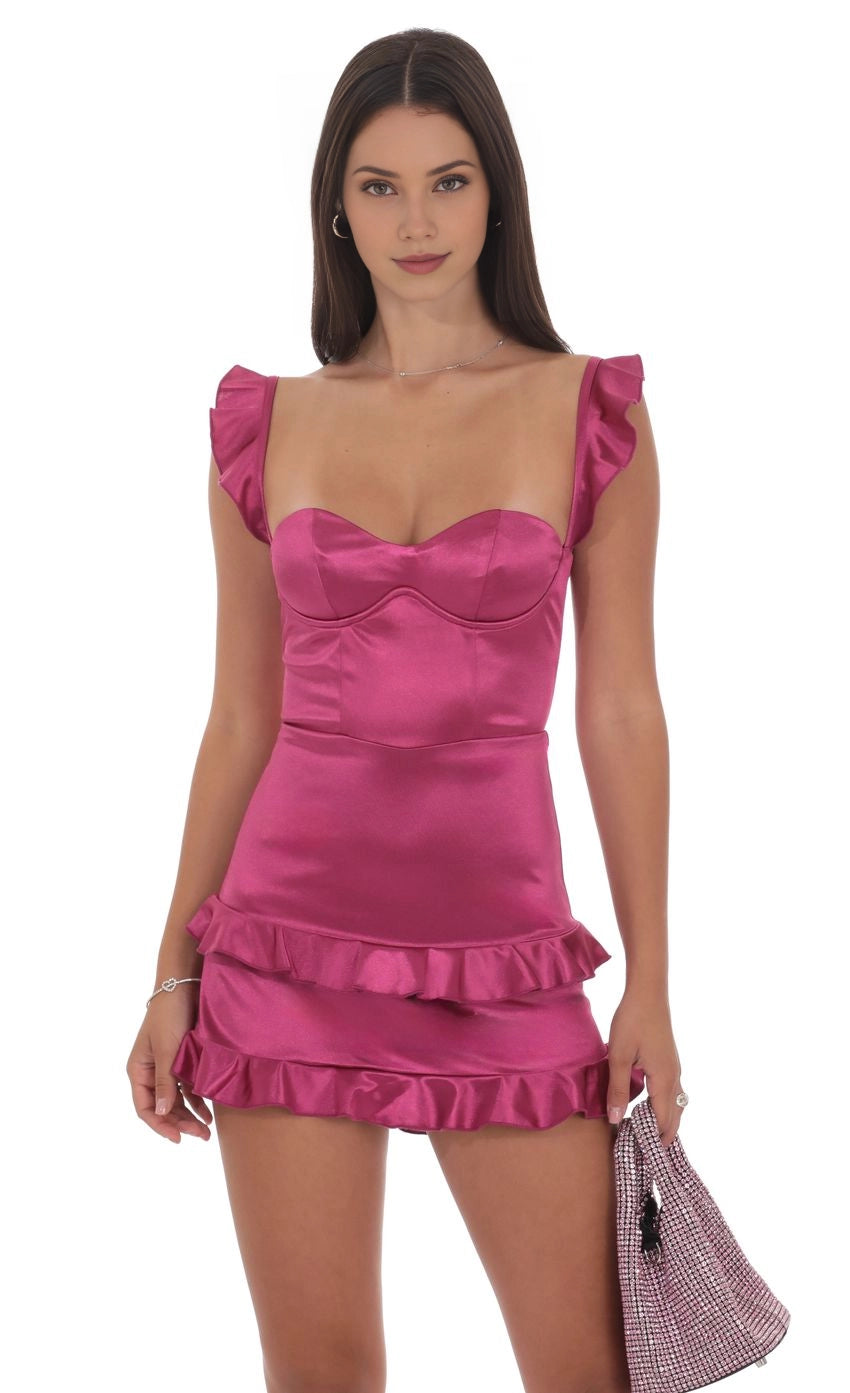 Pastel Sheath Sweetheart Ruffle Strap Lace Up Back Mini Homecoming Dress