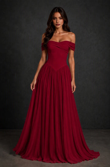 Romantic Sage A-Line Sweetheart Short-Sleeve Lace-Up Back Floor-Length Bridesmaid Dress