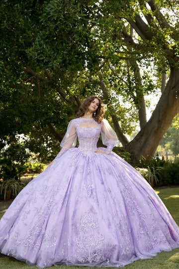 Enchanting Ball Gown Sweetheart Sleeveless Lace-Up Back Floor-Length Quinceañera Dress