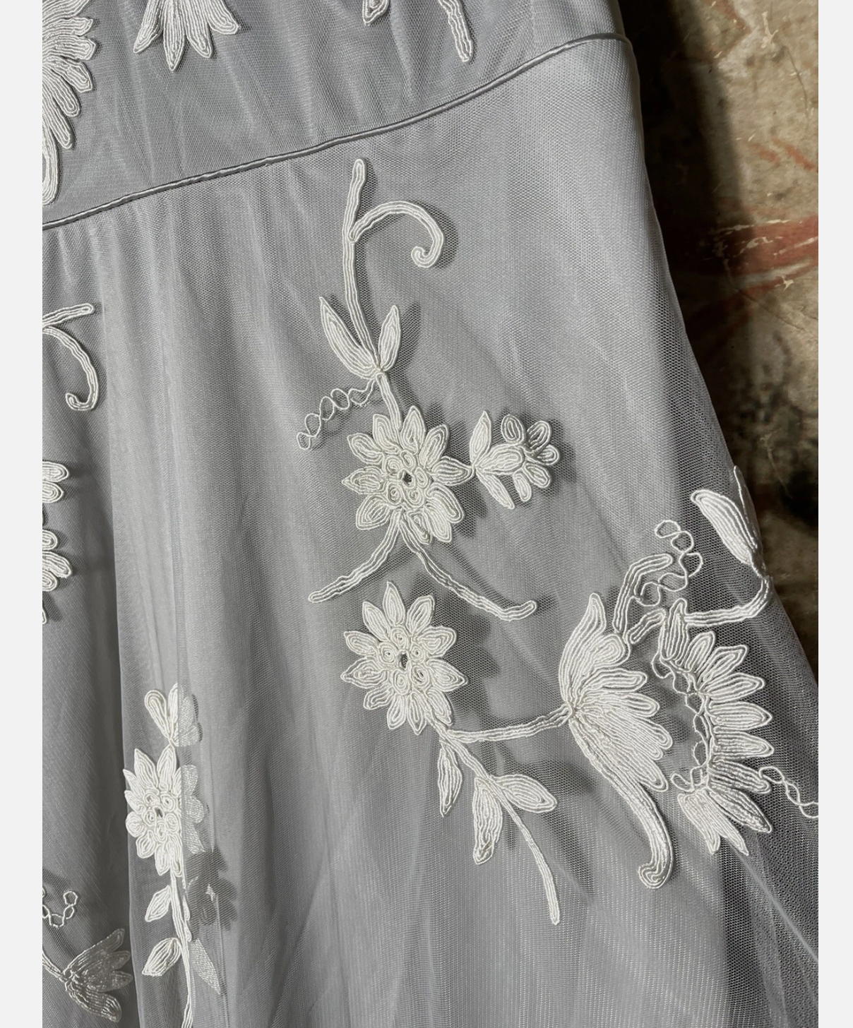 Women's Elegant Sleeveless Floral Embroidered Tulle Maxi Dress A-Line Princess Formal Prom Bridesmaid Dresses