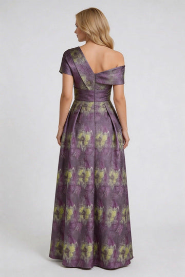 Vedress Jacquard Mother Of Bride Dress V Back Zipper View