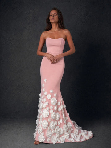 Elegant Black Mermaid Sweetheart Sleeveless Mid-Back Floor-Length Evening Dress
