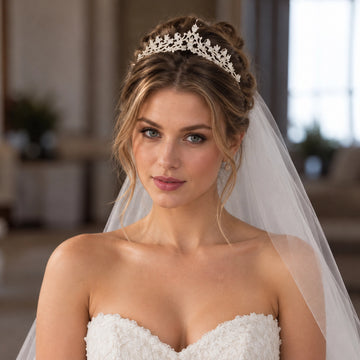 Silver-Tone Crystal Princess Bridal Tiara