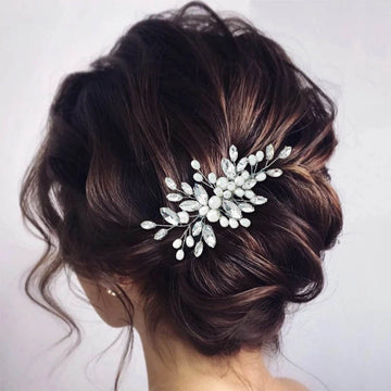 Pearl and Crystal Bridal Hair Comb