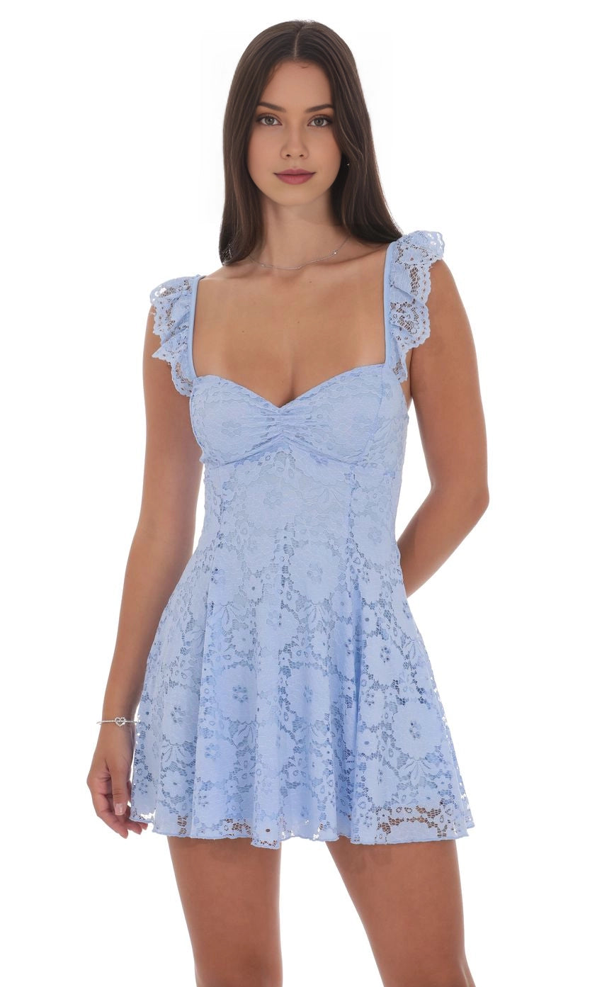 Lilac A-line Sweetheart Strap Lace Up Back Mini Homecoming Dress