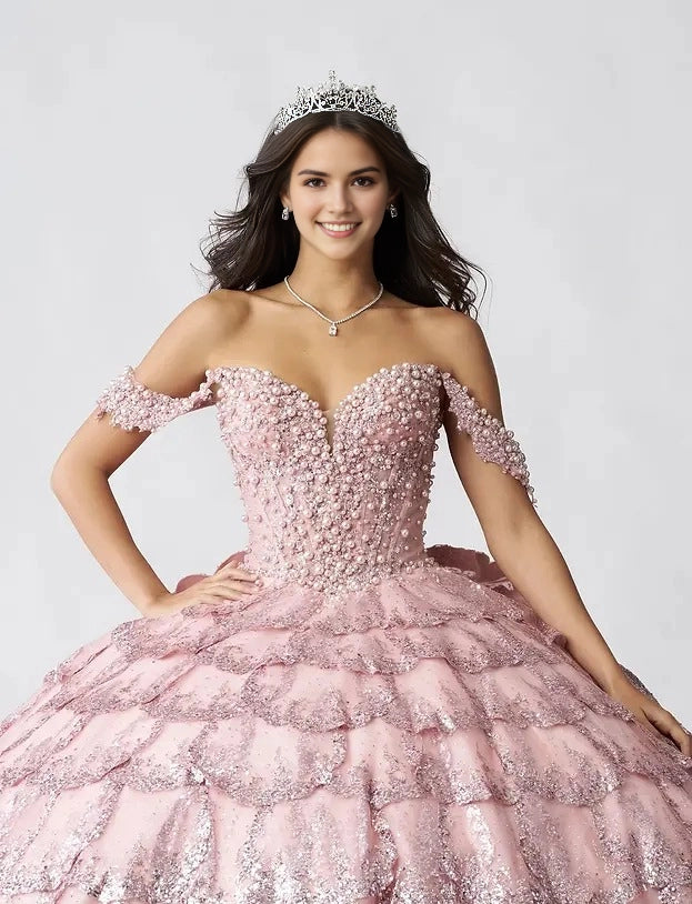 Halter Ball Gown Lace-Up Back Floor Length Quinceanera Dress
