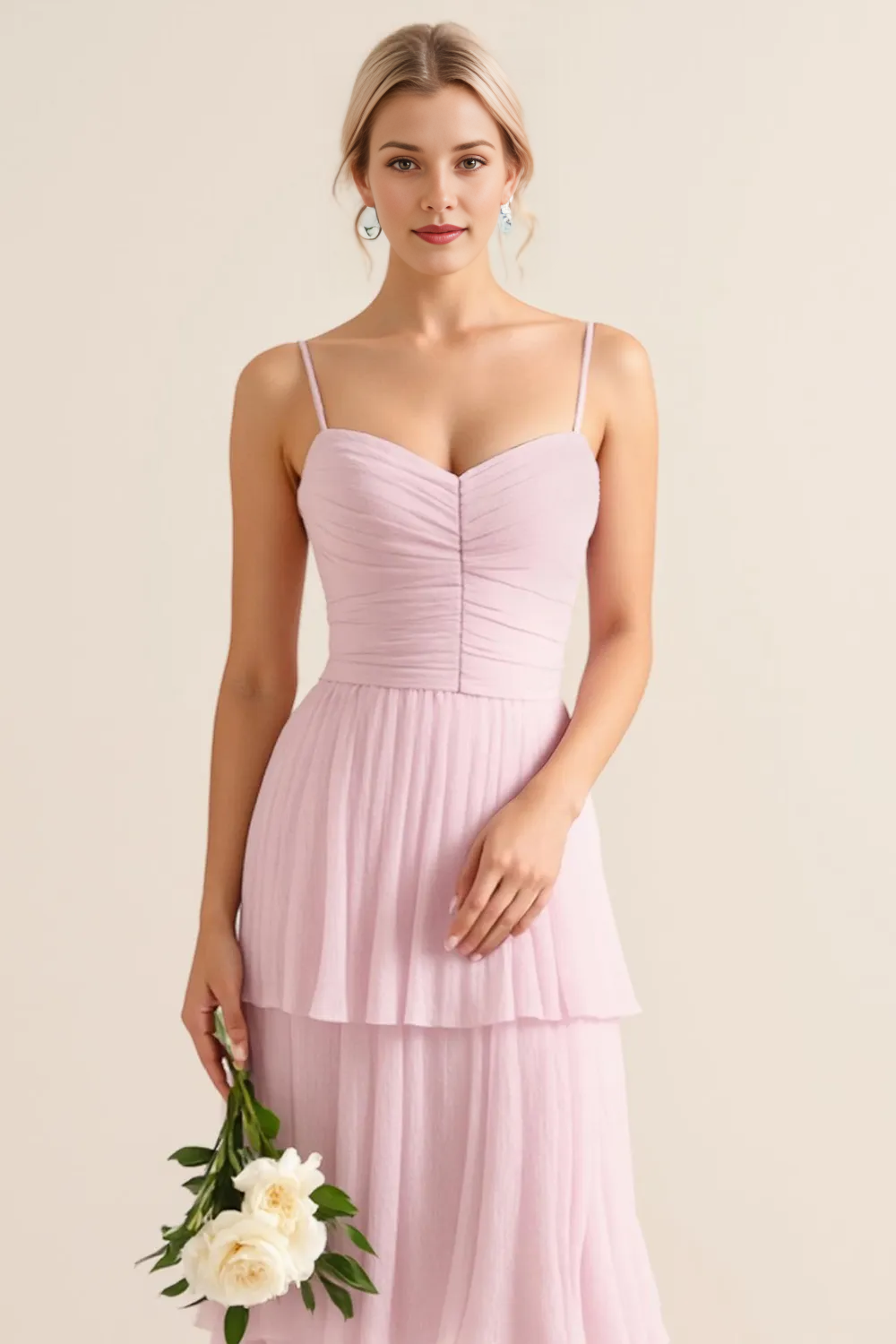Sleeveless Scoop Neck Lace Chiffon A-Line Evening Gown