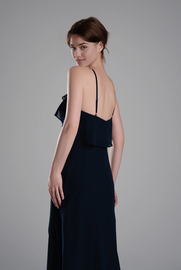 Elegant A-Line Halter Neck Sleeveless Open Back Floor-Length Bridesmaid Dresses