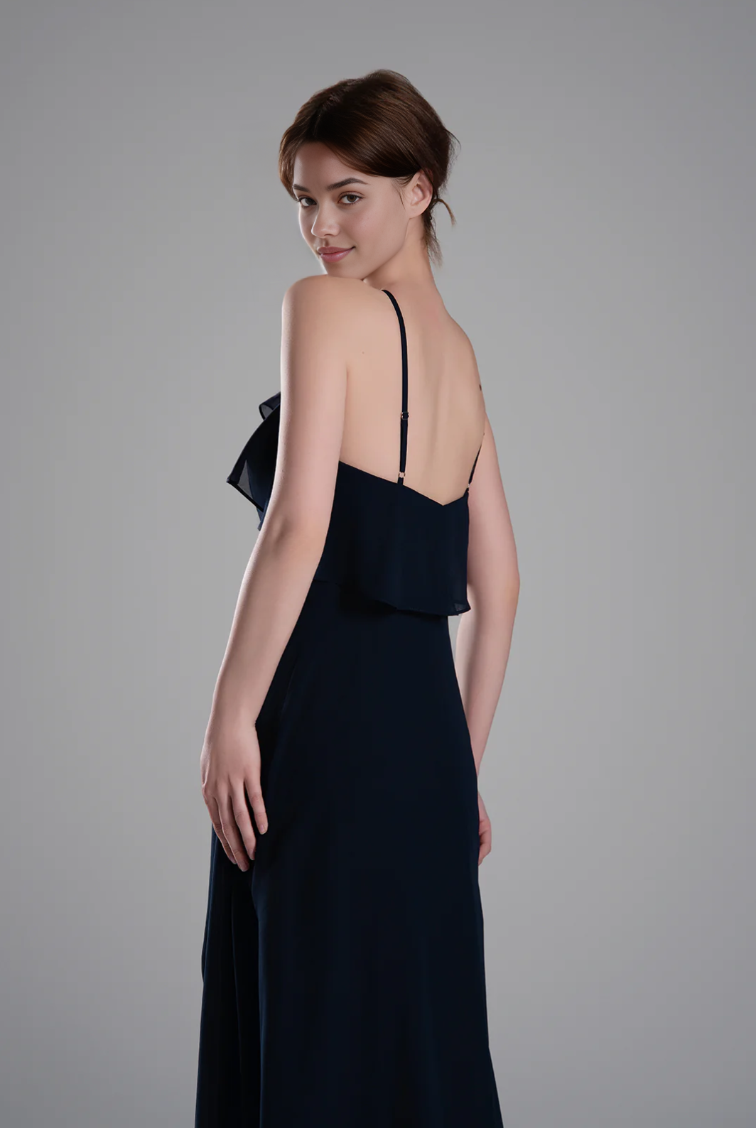 Elegant A-Line Halter Neck Sleeveless Open Back Floor-Length Bridesmaid Dresses