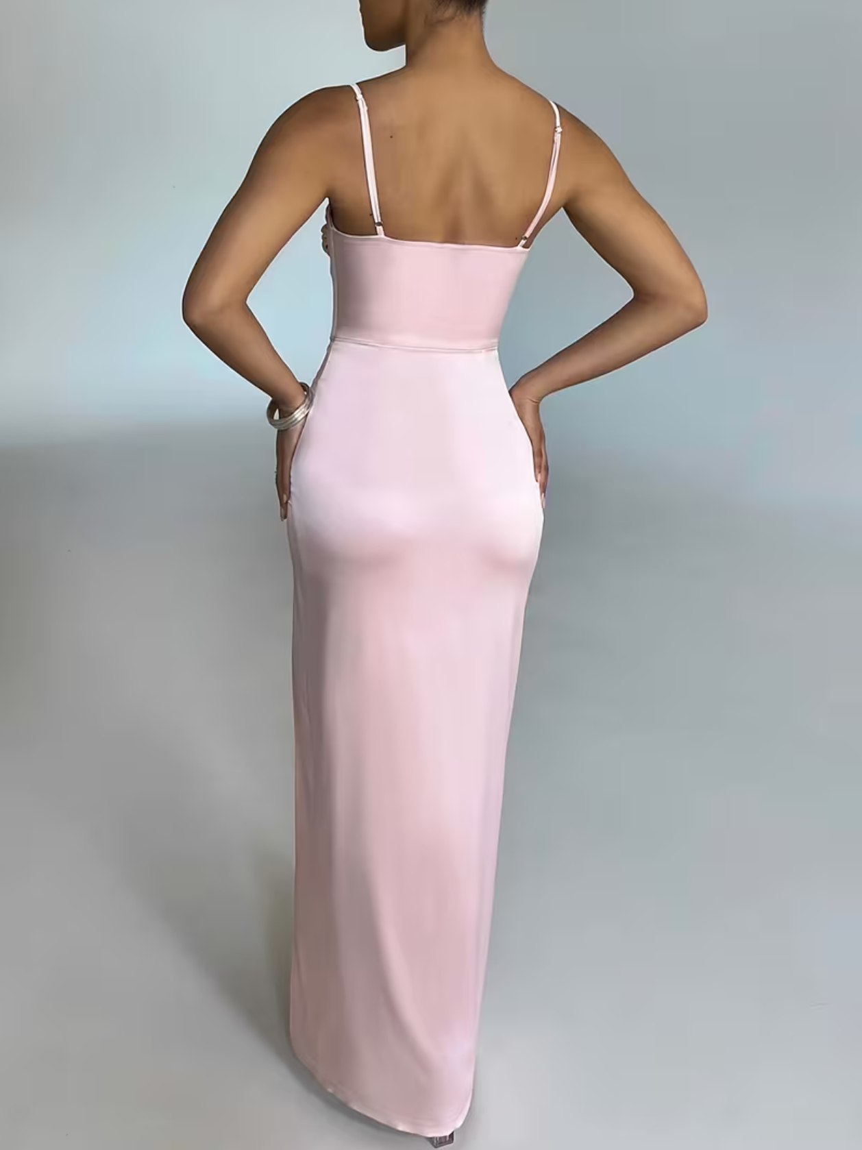 Women's Elegant Solid Color Strapless Evening Gown Mermaid/ Silhouette Party Wedding Dress with Wrinkle-Friendly Bust Pleats