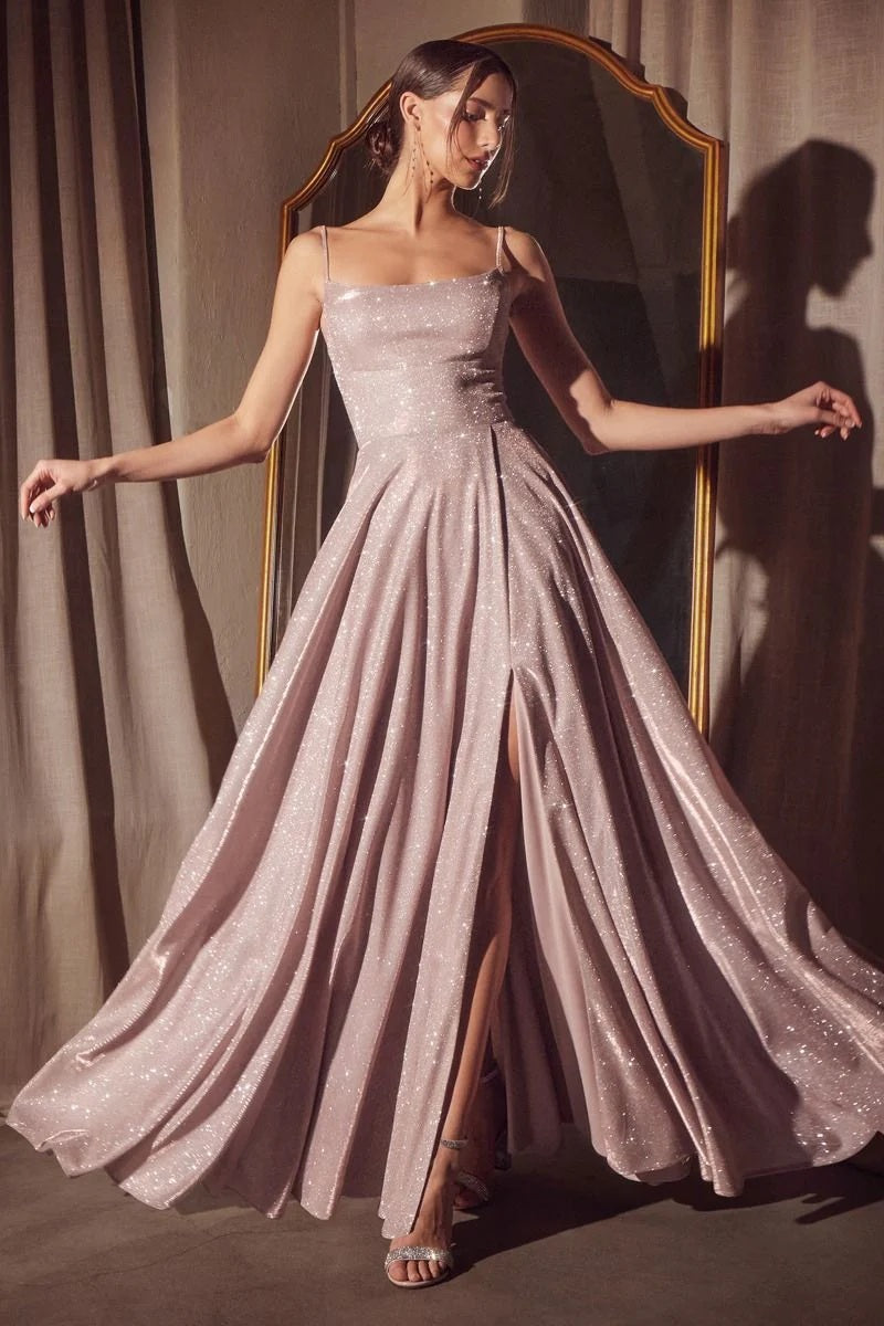 Vestido de fiesta con abertura en A para mujer, vestido de noche formal para ocasiones especiales