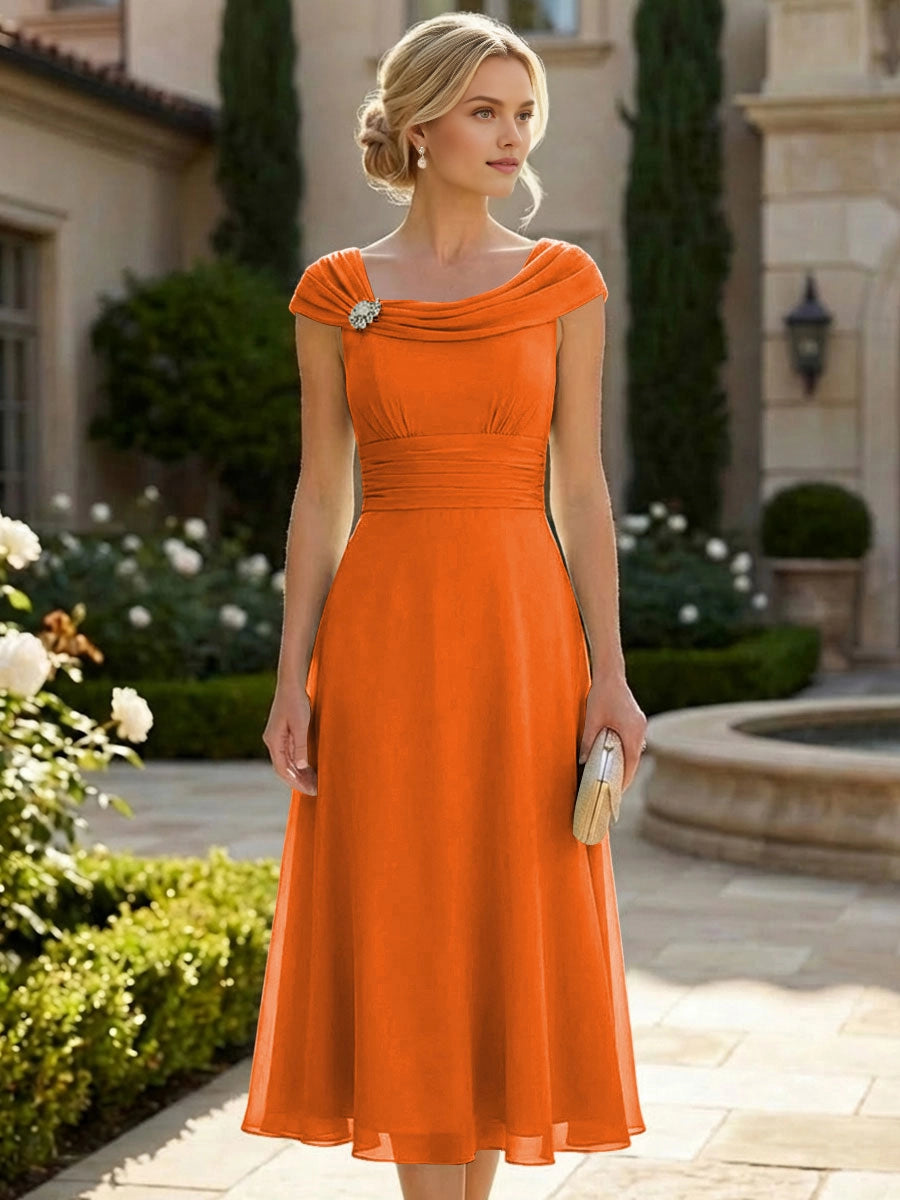 Soft Sage-Green A-Line Stand-Cap Cap-Sleeve Zip-Back Floor-Length Wedding Guest Dress