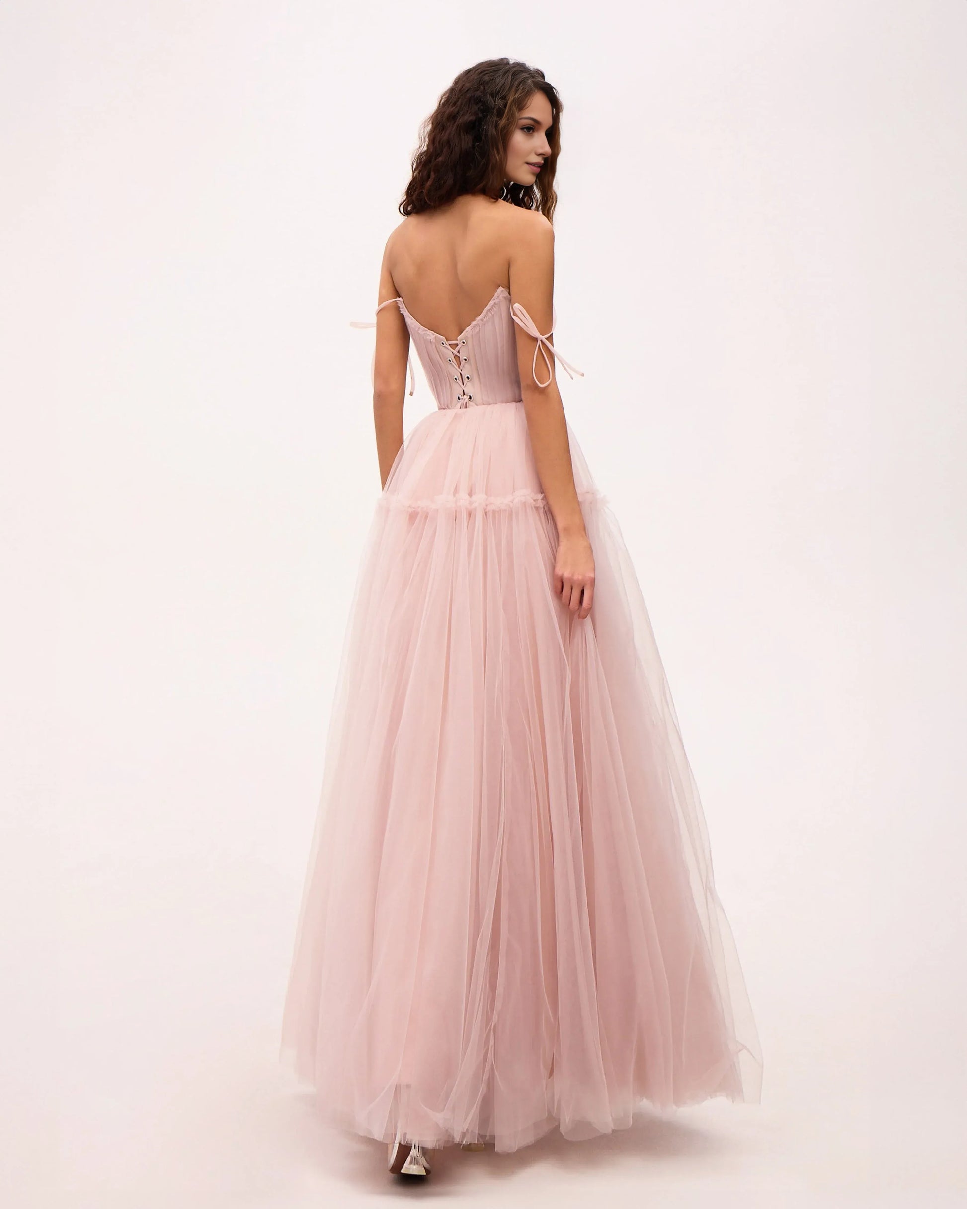 Women's Tulle Prom Homecoming Dress Long A Line Foraml Evening Party Gowns Formal Prom Dresses