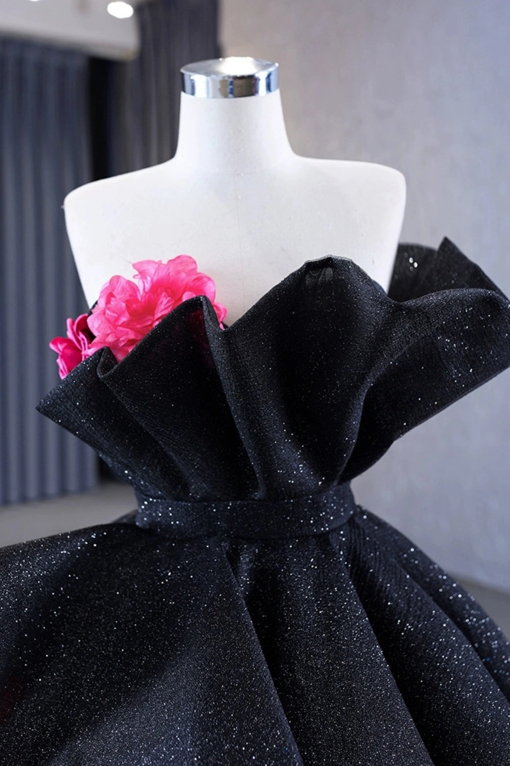 Bold Ball Gown Strapless Corset Back Sweep Train Quinceanera Dress