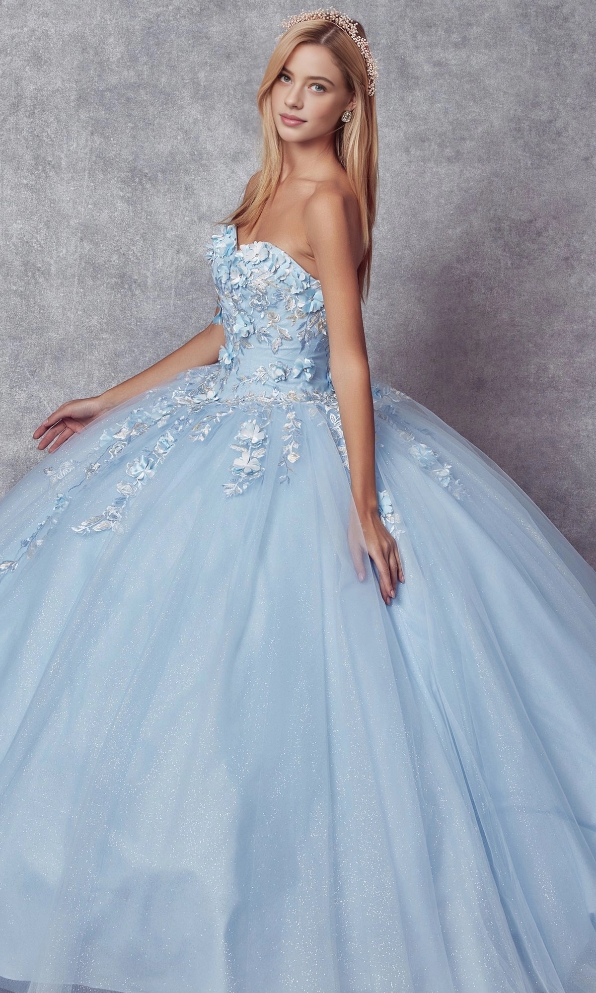 Stunning Ball Gown Sweetheart Detachable Cape Lace‑Up Back Floor Length Quinceanera Dress