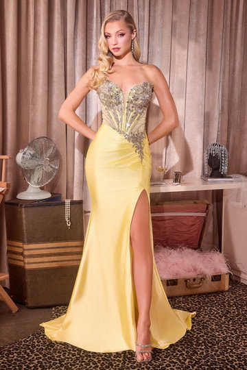 Luxury Satin Off Shoulder Beaded Mermaid Dress with High Slit – Perfect for Prom, Gala & Wedding Events