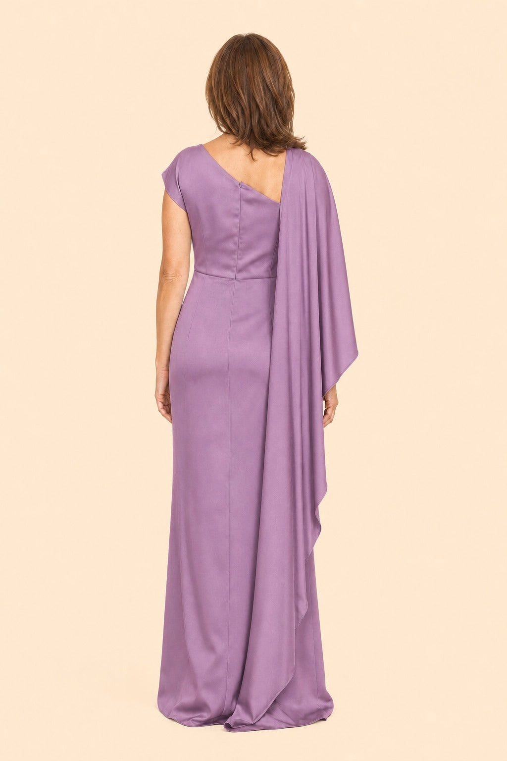 Teal Mermaid Boat Neck Zipper Back Long Mother of the Bride Dress