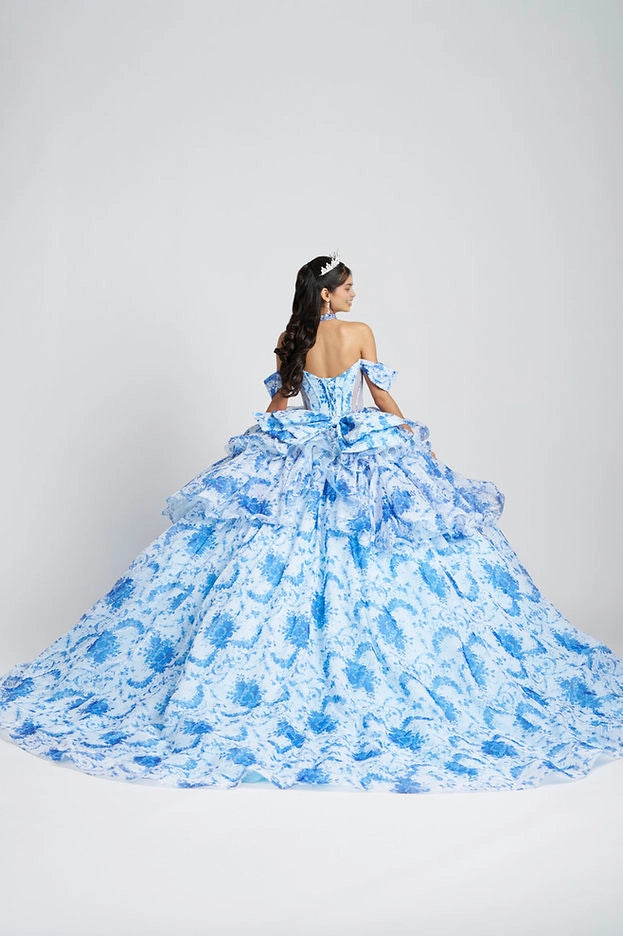Ball Gown Off Shoulder Corset Big Bow Quinceañera Dress Vedress