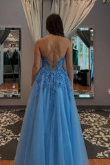 Beaded Tulle A-Line Sweetheart Sleeveless Lace-Up Floor-Length Prom Gown