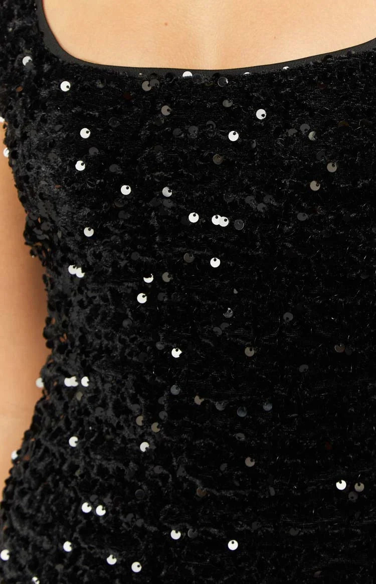 Sequin Sheath Square Neck Sleeveless Scoop Back Mini Homecoming Dress 
