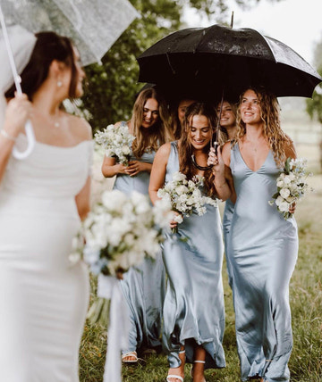 Women's Formal Satin Evening Gown with Deep V-Neckline Elegant Satin Wedding Guest Bridesmaid Dresses Maxi Dress
