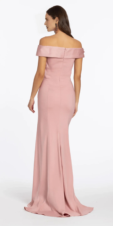 Elegant Mermaid OffShoulder Vneck ShortSleeve FloralApplique Wrap Formal Mother of the Bride Dress
