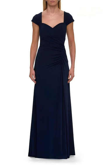 Elegant Mermaid Sweetheart Neck Jersey Mother of the Bride Dress Floor Length Ruched Evening Dress
