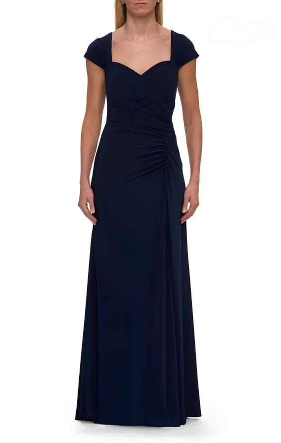 Elegant Mermaid Sweetheart Neck Jersey Mother of the Bride Dress Floor Length Ruched Evening Dress