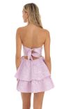 Sweet A‑Line Strapless Sleeveless Tie‑Back Short Homecoming dress