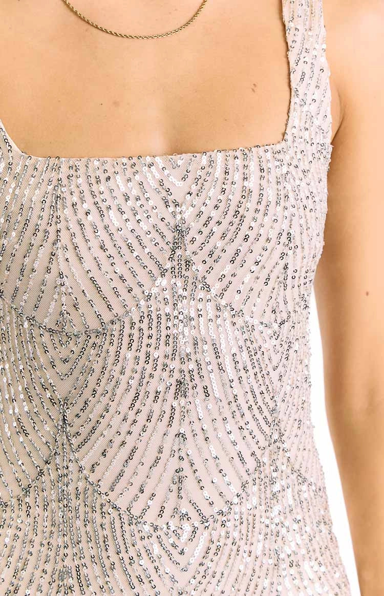 Geometric Sequin Sheath Square Neck Sleeveless Scoop Back Mini Homecoming Dress