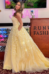 Nude Tulle A-Line Sweetheart Spaghetti Strap Backless Maxi Prom Gown