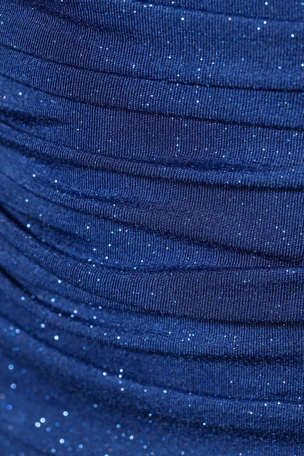 Blue Glitter Bodycon Off Shoulder Open Back Mini Homecoming Dress