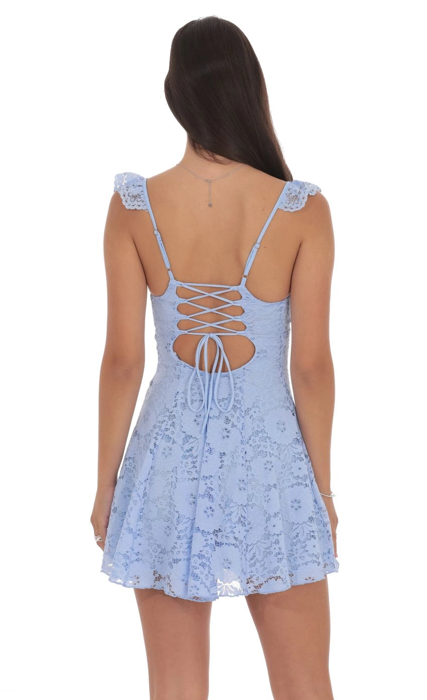 Lilac A-line Sweetheart Strap Lace Up Back Mini Homecoming Dress
