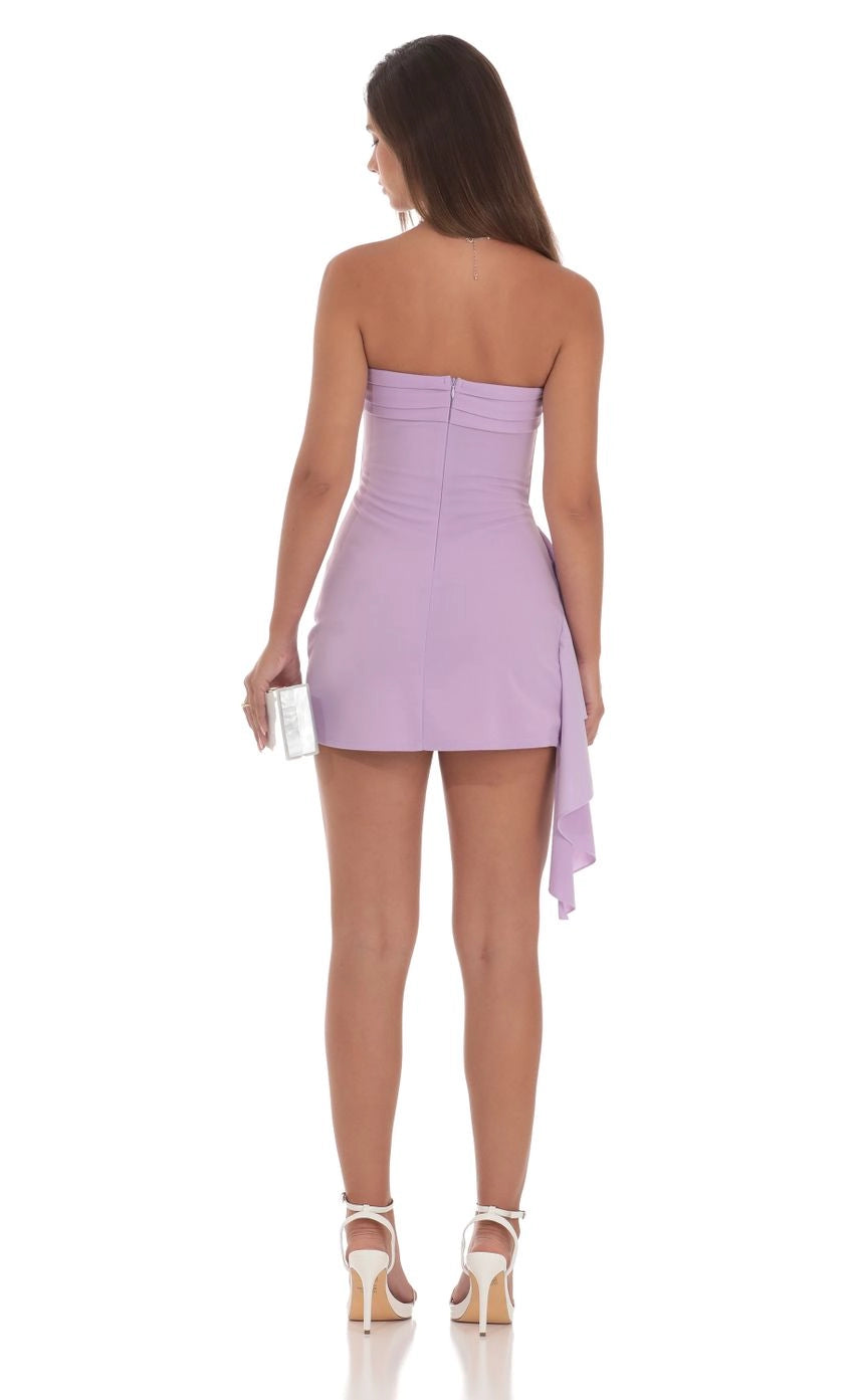 Chic Bodycon Strapless Sleeveless Zip Back Mini Homecoming Dress